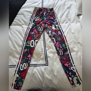 Adidas Multicolor Graphic Print Pants